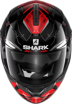 Accessori Moto -Accessori Moto casco integrale shark ridill 1.2 mecca nero rosso argento2