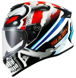 Casco Integrale Suomy STELLAR VILLAIN Bianco Nero Rosso -Accessori Moto casco integrale suomy stellar villain bianco nero rosso3