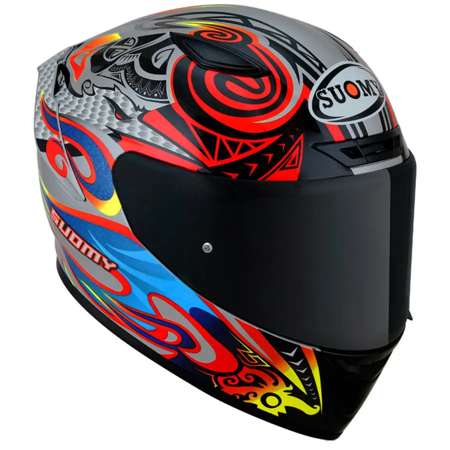 Casco Integrale Suomy Track-1 FLYING E06 Multicolor In Fibra