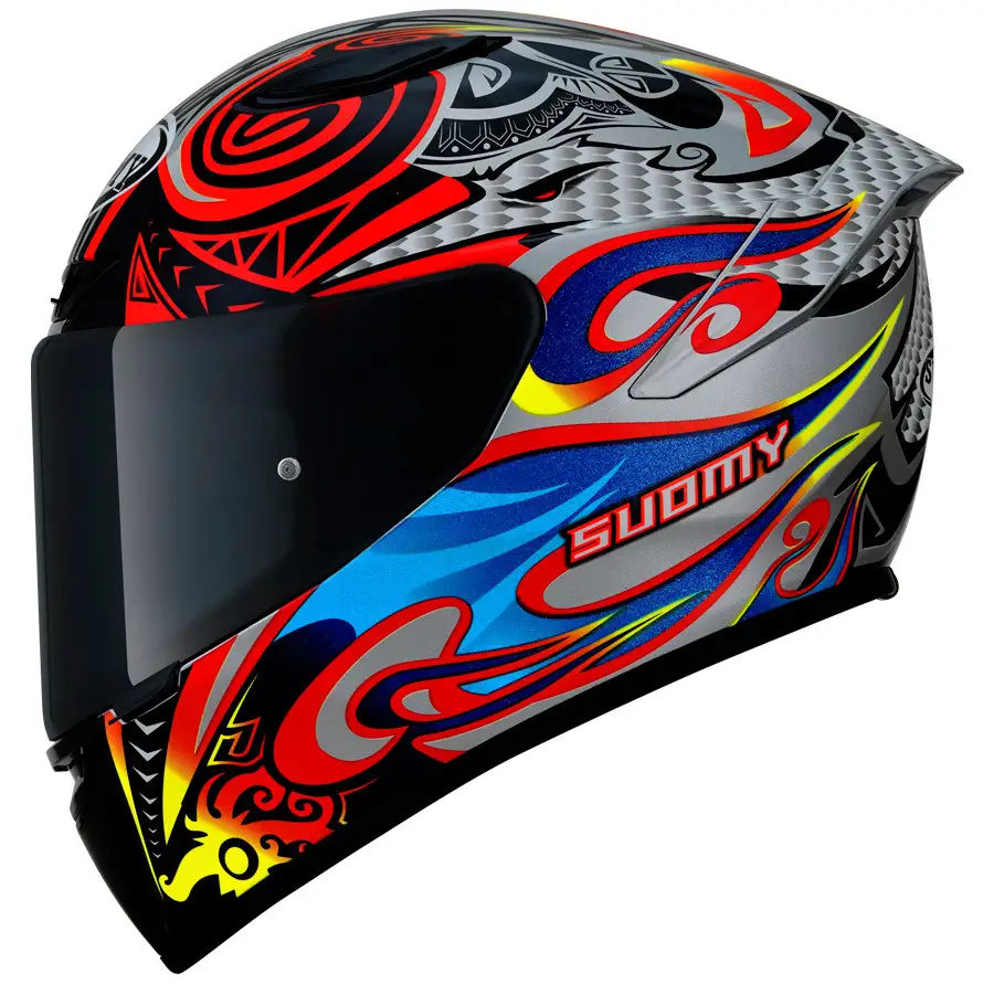 Casco Integrale Suomy Track-1 FLYING E06 Multicolor In Fibra - immagine 2