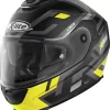 Casco Integrale X-Lite X-903 IMPETUS N-COM Nero Opaco Giallo Con Chiusura Micrometrica