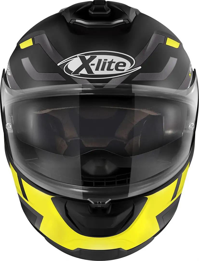 Casco Integrale X-Lite X-903 IMPETUS N-COM Nero Opaco Giallo Con Chiusura Micrometrica 2 Casco Integrale X-Lite X-903 IMPETUS N-COM Nero Opaco Giallo Con Chiusura Micrometrica - immagine 2