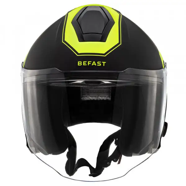 Casco Jet Befast Jet Connect III Con Interfono Integrato Nero Giallo 3 Casco Jet Befast Jet Connect III Con Interfono Integrato Nero Giallo - immagine 3