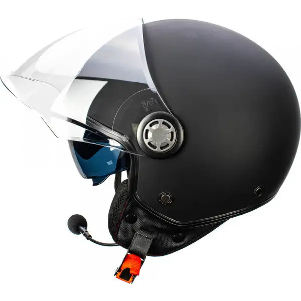 Casco Jet Befast Rapid Connect III Nero Opaco Con Interfono Integrato - immagine 2