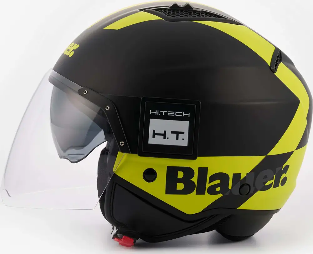 Casco Jet Blauer BET H.T. In Fibra Nero Giallo 2 Casco Jet Blauer BET H.T. In Fibra Nero Giallo - immagine 2