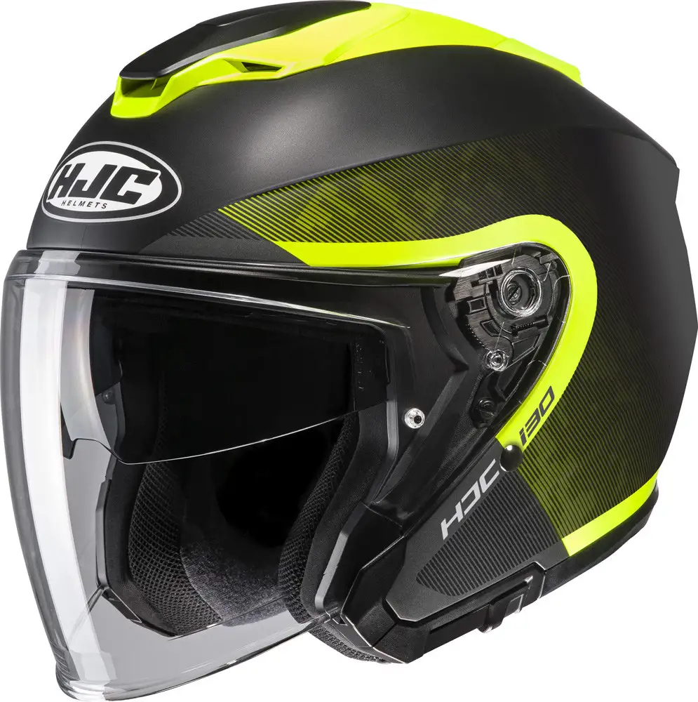 Casco Jet Hjc I30 Dexta Nero Giallo 1 Casco Jet Hjc I30 Dexta Nero Giallo