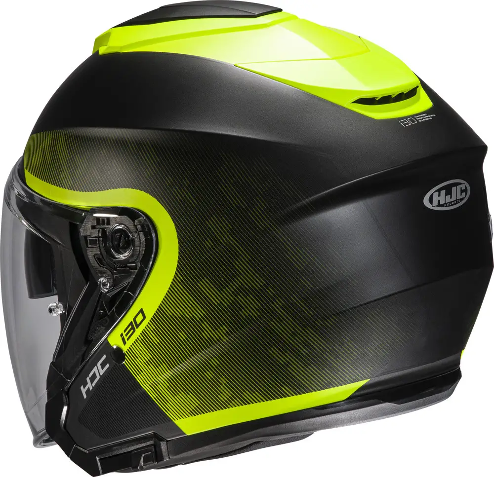 Casco Jet Hjc I30 Dexta Nero Giallo 3 Casco Jet Hjc I30 Dexta Nero Giallo - immagine 3
