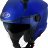 Casco Jet Kyt D-CITY Plain Blu Metallizzato