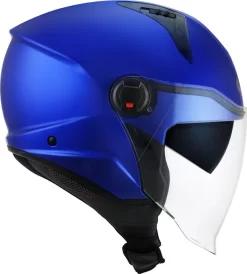 Casco Jet Kyt D-CITY Plain Blu Metallizzato -Accessori Moto casco jet kyt d city plain blu metallizzato3