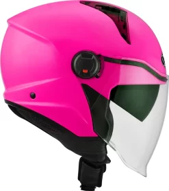 Casco Jet Kyt D-CITY Plain Fucsia Fluo -Accessori Moto casco jet kyt d city plain fucsia fluo3