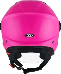 Casco Jet Kyt D-CITY Plain Fucsia Fluo -Accessori Moto casco jet kyt d city plain fucsia fluo4