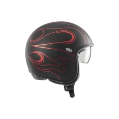 Premier® Casco Jet Premier VINTAGE FR RED CHROMED BM 22.06 In Fibra Nero Rosso -Accessori Moto casco jet premier vintage fr red chromed bm 22.06 in fibra nero rosso4