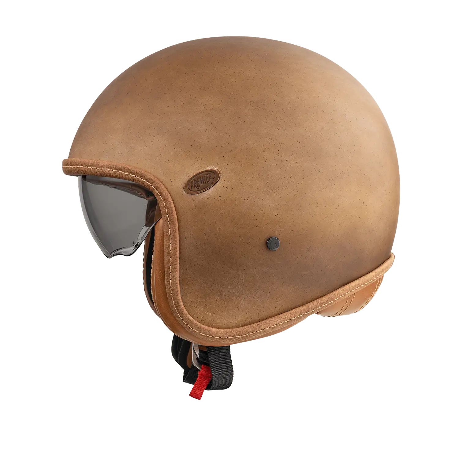 Premier® Casco Jet Premier Vintage Platinum ED. BOS BM 22.06 In Fibra Marrone 2 Premier® Casco Jet Premier Vintage Platinum ED. BOS BM 22.06 In Fibra Marrone - immagine 2