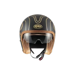 Premier® Casco Jet Premier Vintage Platinum ED. CARBON FR GOLD CHROMED BM 22.06 In Carbonio Nero Oro