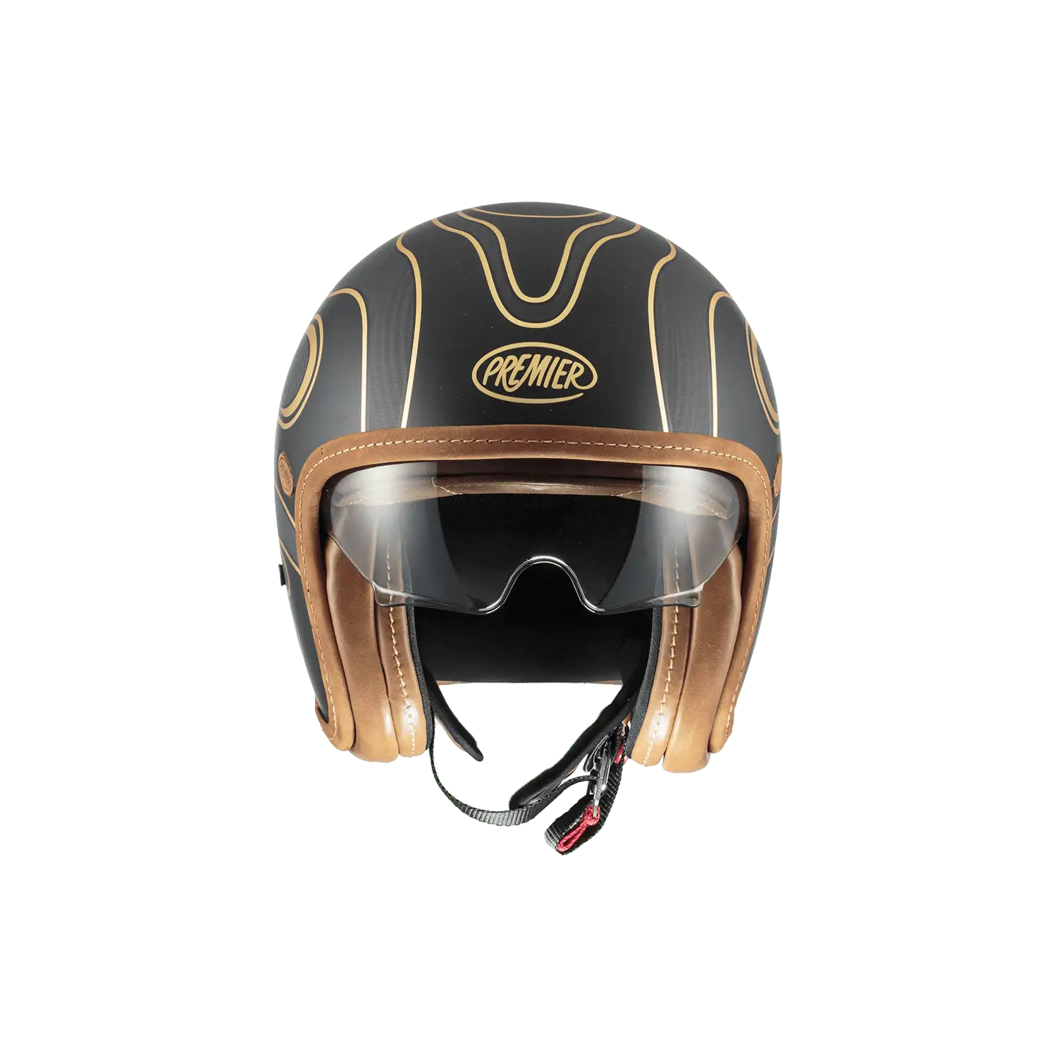 Premier® Casco Jet Premier Vintage Platinum ED. CARBON FR GOLD CHROMED BM 22.06 In Carbonio Nero Oro 1 Premier® Casco Jet Premier Vintage Platinum ED. CARBON FR GOLD CHROMED BM 22.06 In Carbonio Nero Oro