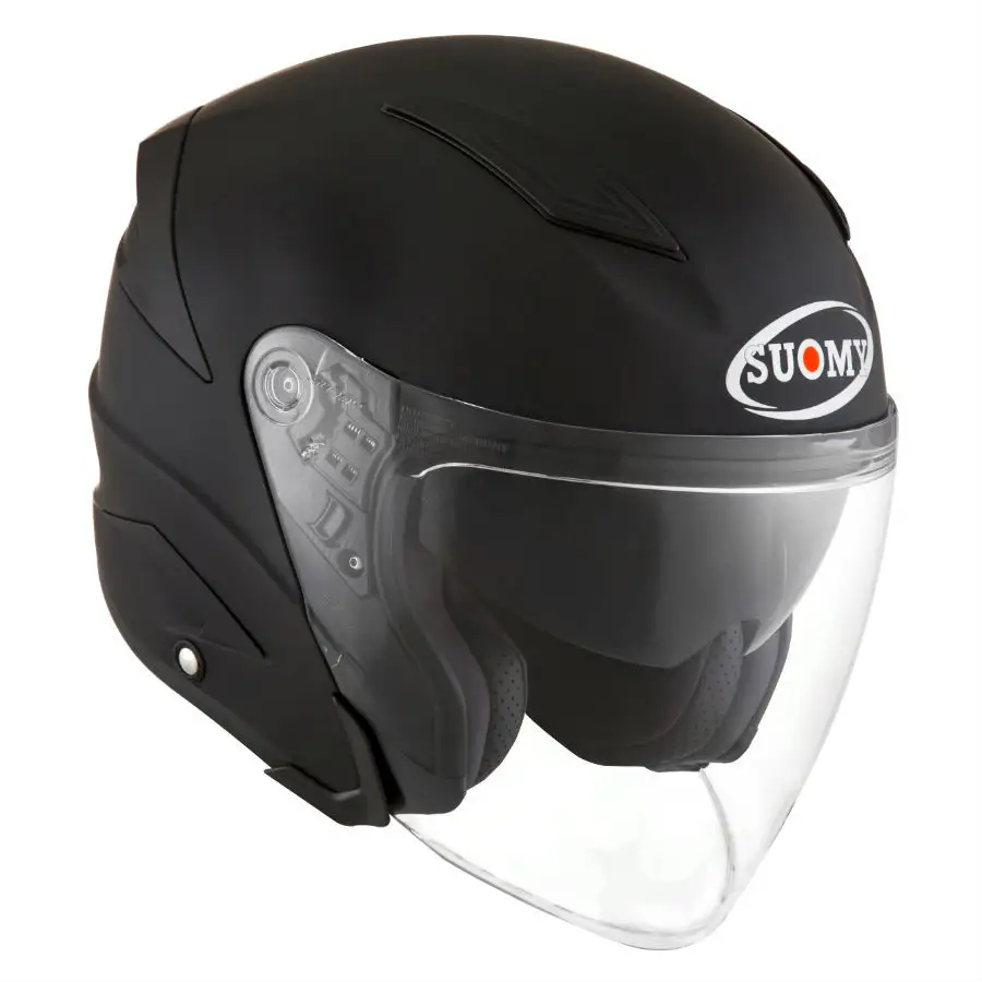 Casco Jet Suomy SPEEDJET PLAIN Nero Opaco 1 Casco Jet Suomy SPEEDJET PLAIN Nero Opaco