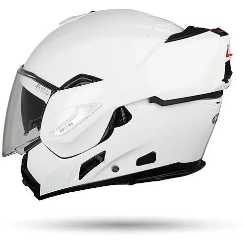 Casco Modulare Airoh Rev 19 Color Bianco Lucido Mentoniera Ribaltabile - immagine 5