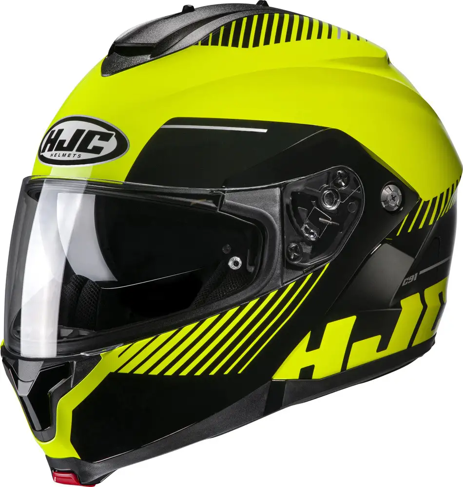 Casco Modulare Hjc C91 Prod Giallo Nero 1 Casco Modulare Hjc C91 Prod Giallo Nero