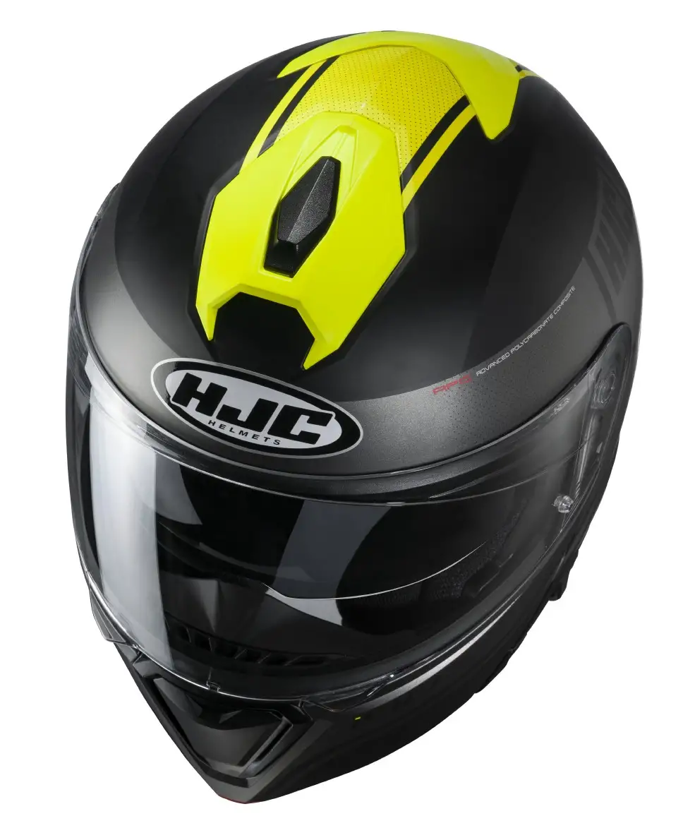 Casco Modulare HJC I90 DAVAN MC4HSF Nero Verde 2 Casco Modulare HJC I90 DAVAN MC4HSF Nero Verde - immagine 2