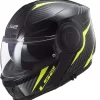 Casco Modulare LS2 FF902 SCOPE SKID Nero Giallo Fluo
