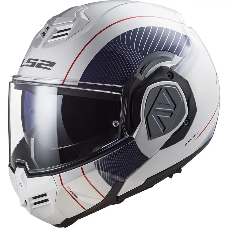 Casco Modulare LS2 FF906 ADVANT COOPER Bianco Blu 1 Casco Modulare LS2 FF906 ADVANT COOPER Bianco Blu