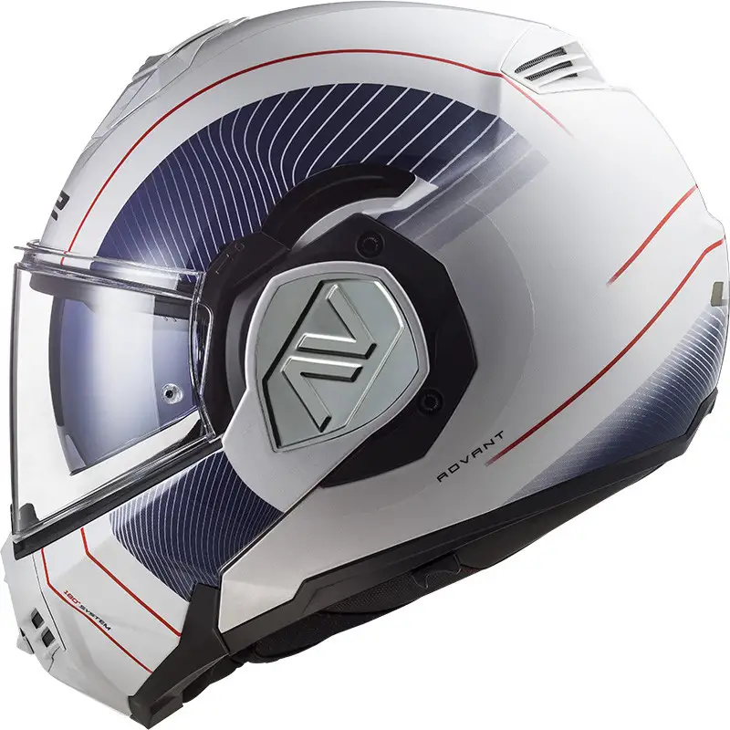 Casco Modulare LS2 FF906 ADVANT COOPER Bianco Blu 2 Casco Modulare LS2 FF906 ADVANT COOPER Bianco Blu - immagine 2
