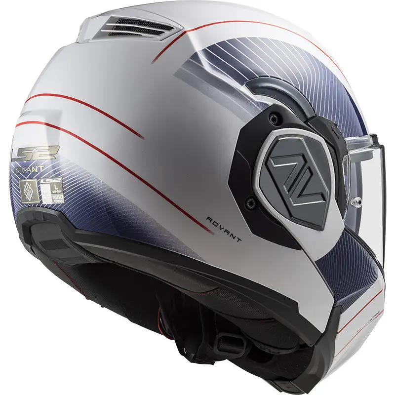 Casco Modulare LS2 FF906 ADVANT COOPER Bianco Blu 3 Casco Modulare LS2 FF906 ADVANT COOPER Bianco Blu - immagine 3