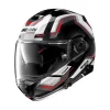 Casco Modulare Nolan N100-5 UPWIND Nero Rosso Bianco