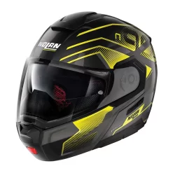 Casco Modulare Nolan N90-3 06 Comeback N-com Nero Giallo