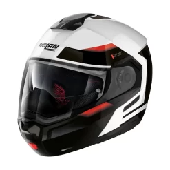 Casco Modulare Nolan N90-3 06 Reflector N-com Bianco Rosso