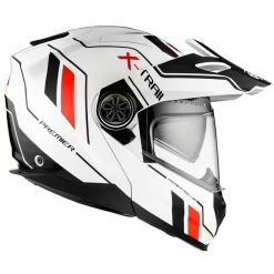 Premier® Casco Modulare Premier XTRAIL XT2 Bianco Nero Rosso 6 Premier® Casco Modulare Premier XTRAIL XT2 Bianco Nero Rosso -Accessori Moto casco modulare premier xtrail xt2 bianco nero rosso3