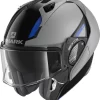 Casco Modulare Shark EVO GT SEAN Nero Argento Blu