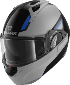 Casco Modulare Shark EVO GT SEAN Nero Argento Blu -Accessori Moto casco modulare shark evo gt sean nero argento blu2
