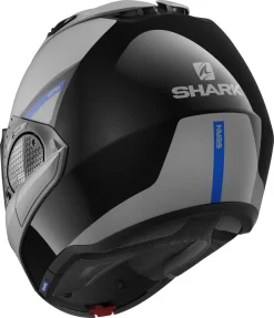 Casco Modulare Shark EVO GT SEAN Nero Argento Blu -Accessori Moto casco modulare shark evo gt sean nero argento blu5