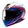 Casco Integrale Hjc RPHA71 MAPOS Rosa Blu Bianco
