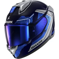 Casco Moto Integrale Shark SKWAL I3 RHAD Blu Cromato Argento Ece06
