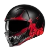 Casco Jet Hjc I20 SCRAW Rosso Nero Bianco