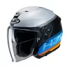 Casco Jet Hjc I30 VICOM Blu Arancio Grigio Nero