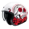 Casco Jet Hjc V31 DESTO Rosso Bianco Nero