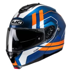 Casco Modulare Hjc C91 OCTO Blu Arancio Bianco