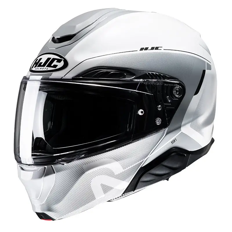 Casco Modulare Hjc RPHA91 COMBUSTBianco Grigio 1 Casco Modulare Hjc RPHA91 COMBUSTBianco Grigio