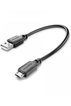 Cavo Dati USB 15 Cm Cellular Line TRAVEL MICROUSB Nero