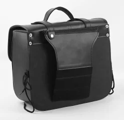 Coppia Borse Laterali Carburo Racer Nero 34 Litri -Accessori Moto coppia borse pelle custom vand racer bag 4 1