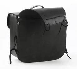 Coppia Borse Laterali Carburo Trinity Nero 32 Litri -Accessori Moto coppia borse pelle custom vand trinity bag 5 1