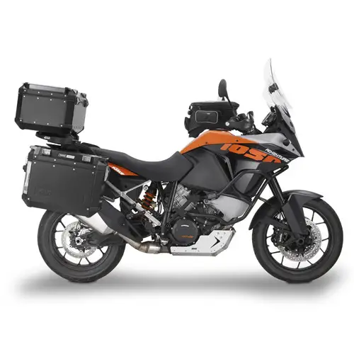 Coppia Di Valigie Laterali Givi Trekker 48 Litri In Alluminio Nero - immagine 2