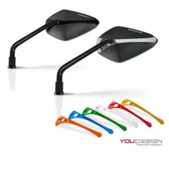 Coppia Inserti Colorati Per Specchi Barracuda A-Version Blu