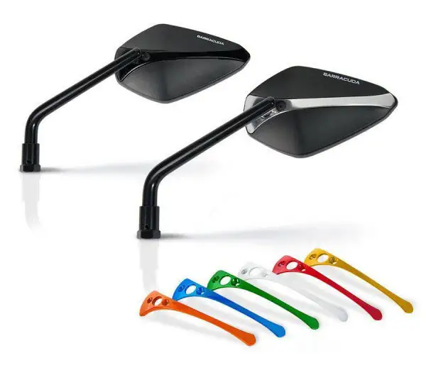 Coppia Inserti Colorati Per Specchi Barracuda A-Version Bianco - immagine 2