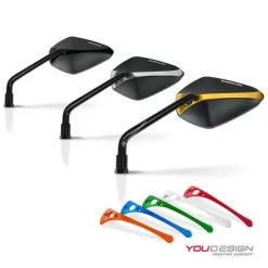 Coppia Inserti Colorati Per Specchi Barracuda X-Version Bianco