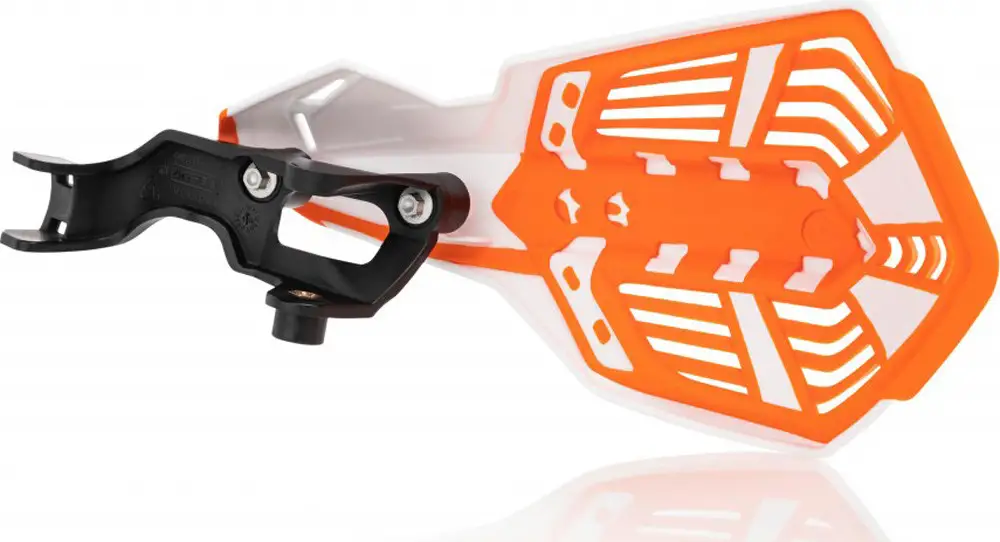 Coppia Paramani Cross Acerbis K-Future Bianco Arancio 2 Coppia Paramani Cross Acerbis K-Future Bianco Arancio - immagine 2