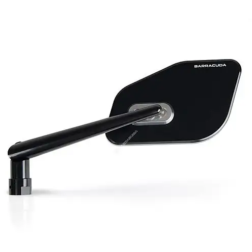 Coppia Specchi Retrovisori Omologati Barracuda SKIN-Z Universali Nero 1 Coppia Specchi Retrovisori Omologati Barracuda SKIN-Z Universali Nero